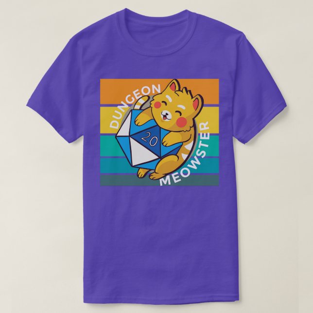 Camiseta Retro Dungeon Meowster 1 (Diseño del anverso)