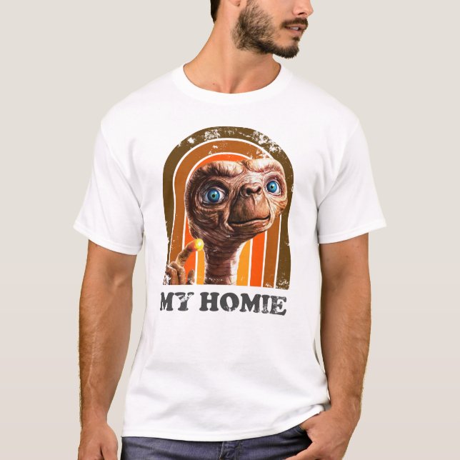 Camiseta Retro E.T. la película extra terrestre de los 80 (Anverso)