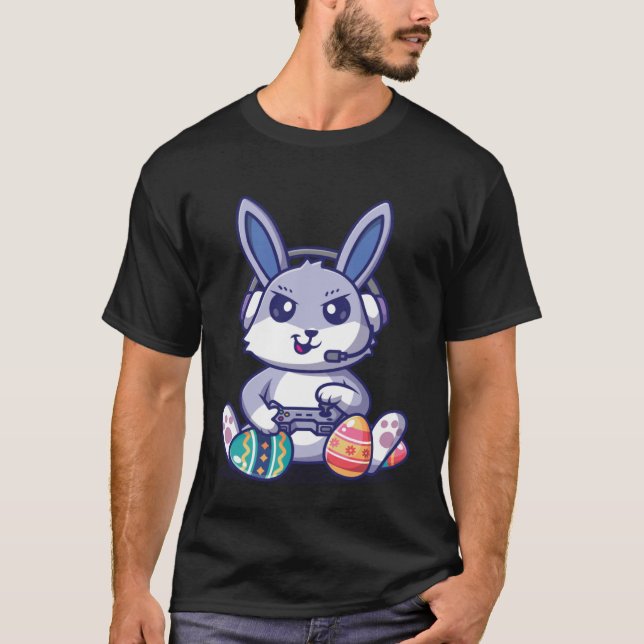 Camiseta Retro Easter Video Game Easter Gaming Graphics Hap (Anverso)