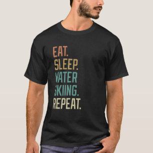 Camiseta Retro Eat Sleep Water Skip Repetir Vintage