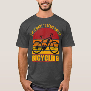 Camiseta Retro Ebike Bicicleta Eléctrica Bicicleta Funny Ri
