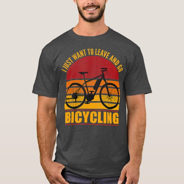 Camiseta Retro Ebike Bicicleta Eléctrica Bicicleta Funny Ri (Anverso)