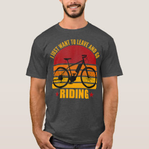 Camiseta Retro Ebike Bicicleta Eléctrica Bicicleta Funny Ri