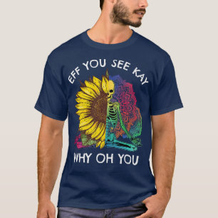 Camiseta Retro Eff Ves Kay Por Qué Oh Yoga Lotus Sunflo