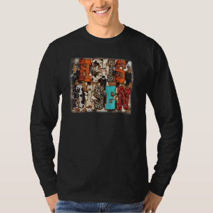 Camiseta Retro Él Ha Resucitado Leopardo Cuero de Vaca Occi