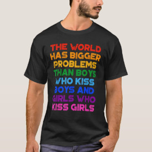 Camiseta Retro El Mundo Tiene Mayores Problemas Arcoiris LG