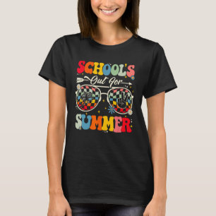Camiseta Retro El último día de clases sale para profesor d