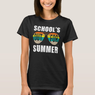 Camiseta Retro El Último Día De Las Escuelas En Verano