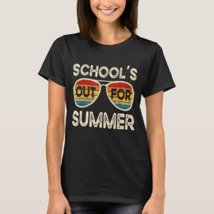 Camiseta Retro El Último Día De Las Escuelas En Verano