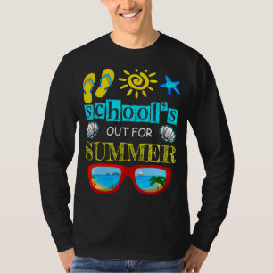 Camiseta Retro El Último Día De Las Escuelas En Verano