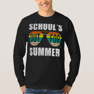 Camiseta Retro El Último Día De Las Escuelas En Verano