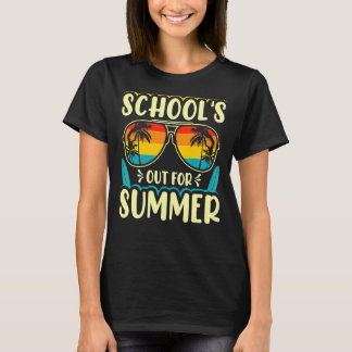 Camiseta Retro El Último Día De Las Escuelas En Verano