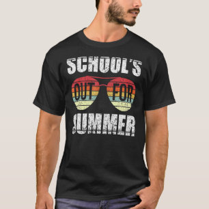 Camiseta Retro El Último Día De Las Escuelas En Verano