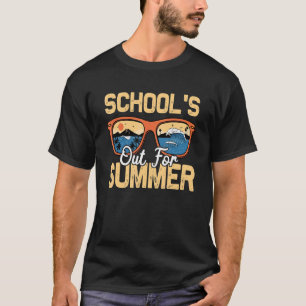 Camiseta Retro El Último Día De Las Escuelas En Verano