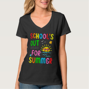 Camiseta Retro El Último Día De Las Escuelas En Verano