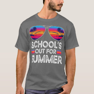 Camiseta Retro El Último Día De Las Escuelas En Verano