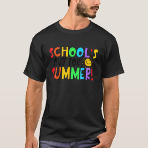 Camiseta Retro El Último Día De Las Escuelas En Verano