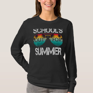 Camiseta Retro El Último Día De Las Escuelas En Verano
