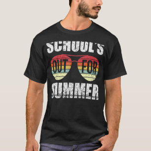 Camiseta Retro El Último Día De Las Escuelas En Verano