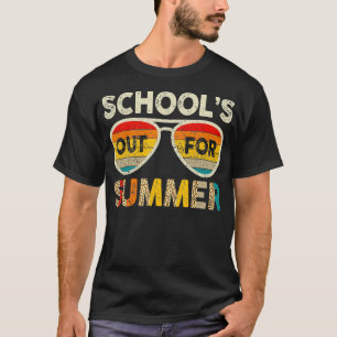 Camiseta Retro El Último Día De Las Escuelas En Verano