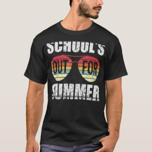 Camiseta Retro El Último Día De Las Escuelas En Verano