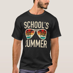 Camiseta Retro El Último Día De Las Escuelas En Verano