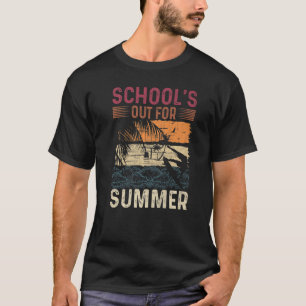 Camiseta Retro El Último Día De Las Escuelas En Verano