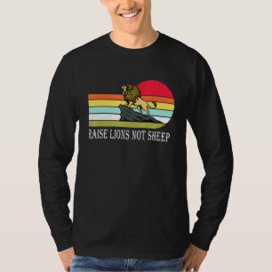 Camiseta Retro Elevar leones no ovejas - Patriota norteamer