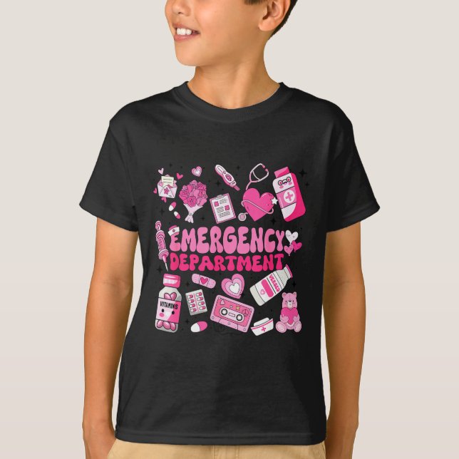Camiseta Retro Emergency Department Nk Valentine Er Nurse W (Anverso)