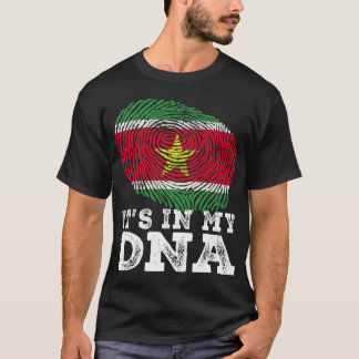 Camiseta Retro en mi ADN marca Surinam huella digital T-S
