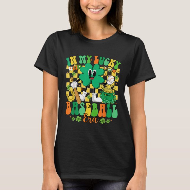 Camiseta Retro En Mi Era De Béisbol De Base St Patrick (Anverso)