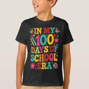 Camiseta Retro En Mis 100 Días Escolares En La Época 100 De