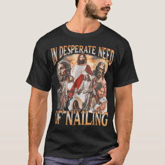 Camiseta Retro en necesidad desesperada de clavar santa bib