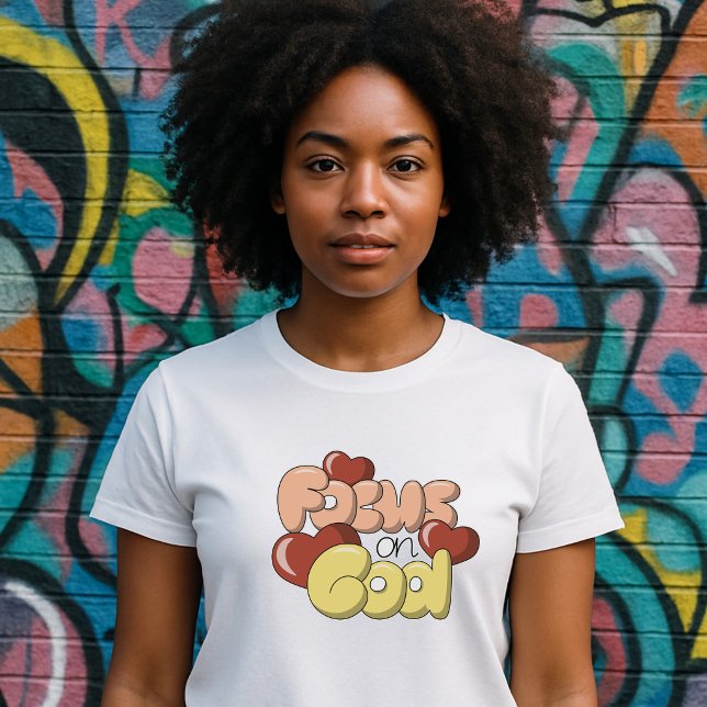 Camiseta Retro Enfoque en Dios - Corazones (Subido por el creador)