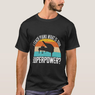 Camiseta Retro Enseño Piano Qué Es Tu Vintag De Superpotenc