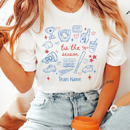 Camiseta Retro Es la Temporada Béisbol Nombre de Equipo Per