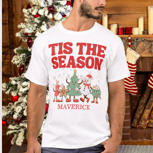 Camiseta Retro Es La Temporada De Navidad