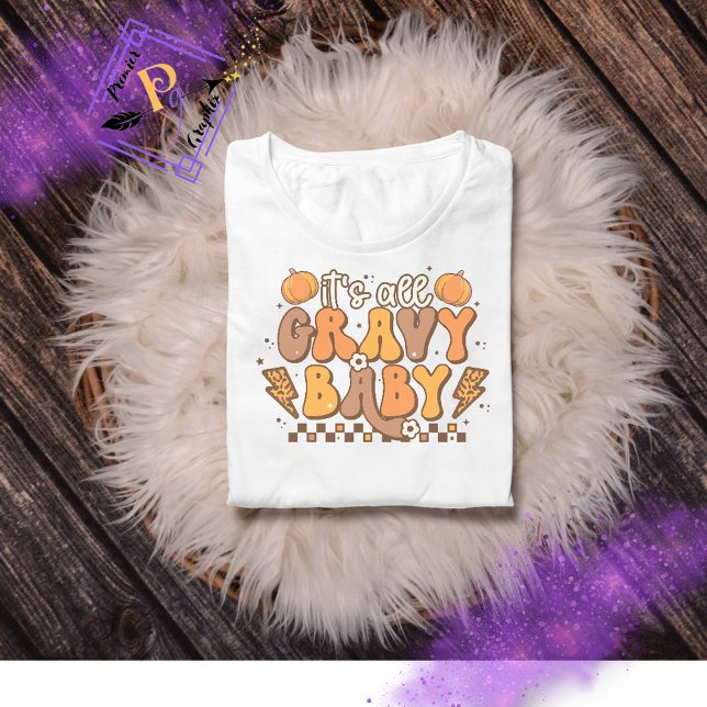 Camiseta Retro es todo un día de acción de gracias para niñ (Subido por el creador)