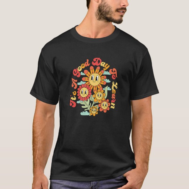 Camiseta Retro Es un buen día para aprender de vuelta a pro (Anverso)