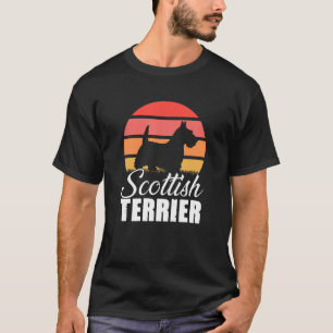 Camiseta Retro Escocia Terrier Perro Raza Vintage Escocia O