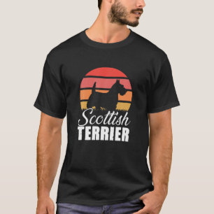 Camiseta Retro Escocia Terrier Perro Raza Vintage Escocia O