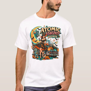 Camiseta Retro Espacial de Halloween Atomic Stardu