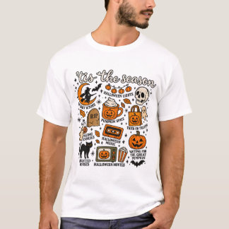 Camiseta Retro Especias de Calabaza Otoño
