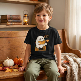 Camiseta Retro Espeluznante Cute Fantasma Halloween