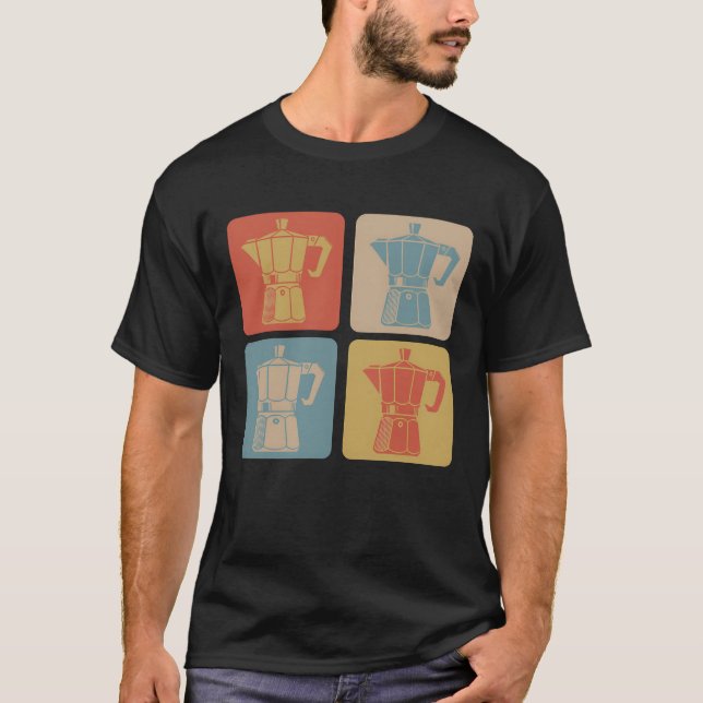 Camiseta Retro Espresso Maker gift (Anverso)