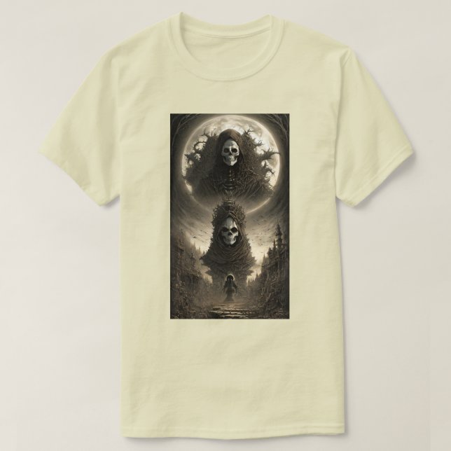 Camiseta Retro Esqueleto (Diseño del anverso)