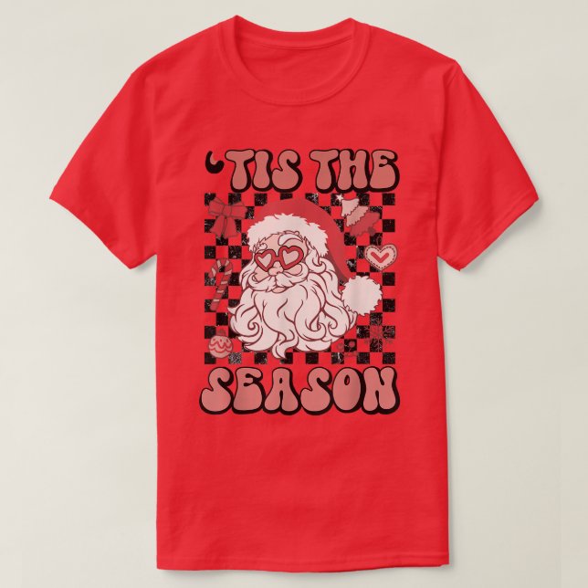 Camiseta Retro Esta Temporada La Familia De Navidades De Sa (Diseño del anverso)