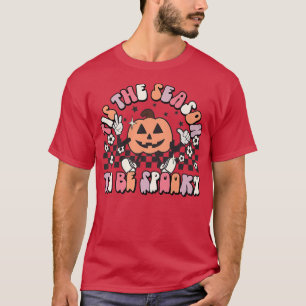 Camiseta Retro Esta Temporada Para Ser La Calabaza Floral S