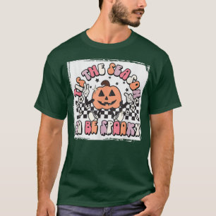 Camiseta Retro Esta Temporada Para Ser La Calabaza Floral S