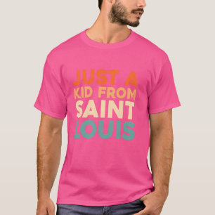 Camiseta Retro Estadounidense Sólo Un Niño De Missouri Sa